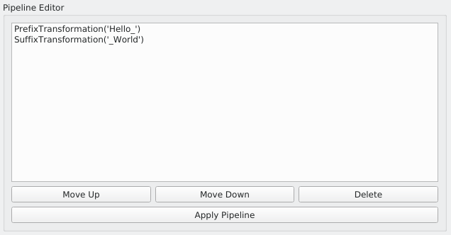 Pipeline Editor Interface